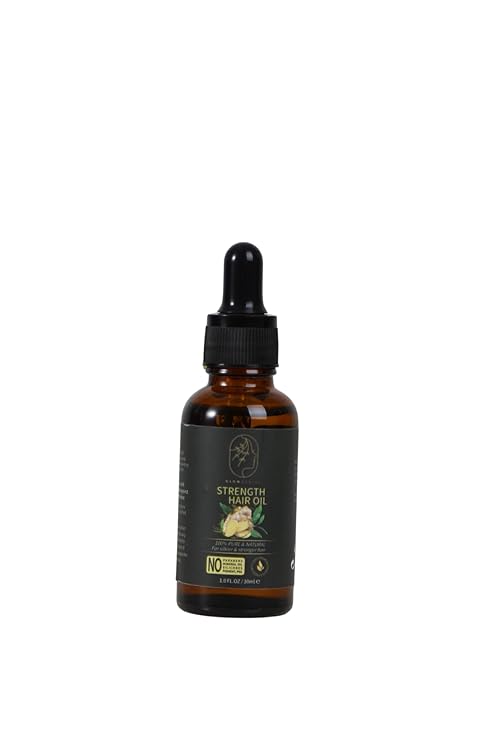 Glow Genius Hair Strength Oil, Rosemary, Tea Tree, Argan and Coconut Oil for Hair Growth, Softness and Shine, 1 OZ